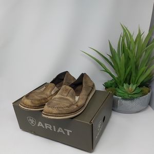 Ariat 10023008 Cruiser Moccasins Womens  Flats   - Brown Bomber Size 9 FLAWS